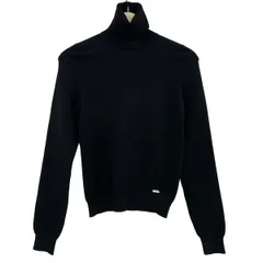 DSQUARED2(ディースクエアード) 長袖セーター サイズS レディース新品同様  - 黒 タートルネックのサムネイル