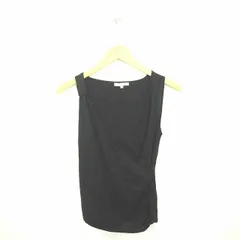 ルイシャンタン Lui Chantant カットソー ニット カシュクール 薄手 無地 シンプル ノースリーブ 38 黒 ブラック /TT26のサムネイル