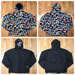 ★リバーシブル★ マルチカモ パーカー Mサイズ a bathing ape BAPE zip hoodie cotton candy camo エイプ ベイプ multi camo NIGO y9al