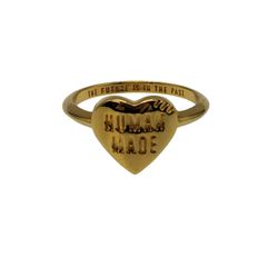 HUMAN MADE Heart Silver Ring Black 15号 - メルカリ