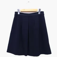 ビス ViS 台形 スカート 膝上 ミニ 無地 シンプル グログランテープ リボン M ブラック 黒 /HT32のサムネイル
