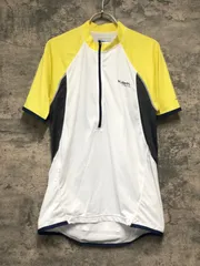 KK437 コロンビア Columbia 半袖 サイクルジャージ 白 黄 Lのサムネイル