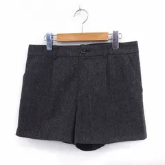 アンタイトル UNTITLED キュロット ショート ヘリンボーン パンツ ウール 2 チャコールグレー /TT48のサムネイル