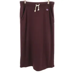 Champion チャンピオン スウェット ロングスカート XL バーガンディ系 レディース 古着のサムネイル