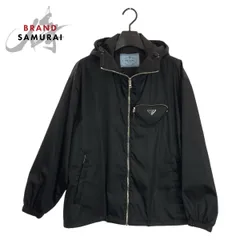 美品 PRADA プラダ トライアングルロゴポケット サイズ36 ブラック 黒 ポリアミド ナイロンジャケット ブルゾン レディース 602707【中古】のサムネイル
