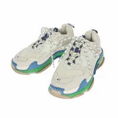 バレンシアガ BALENCIAGA Triple S トリプルエス ローカットスニーカー 靴 41 ホワイト/ブルー/グリーン 541620のサムネイル