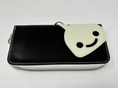 ◆CUNE キューン 長財布 ロングウォレット 合皮 白×黒 中古◆22357★のサムネイル
