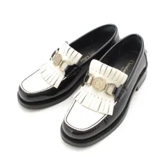 クリスチャンディオール ディオール ボーイ DIOR BOY プラットフォーム モカシン ローファー シューズ バイカラー ホワイト ブラック 35【中古】のサムネイル