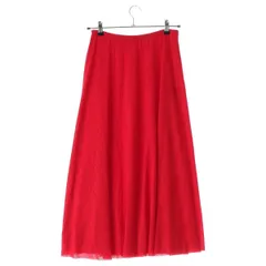 バレンシアガ 20SS メッシュ フレア ロング スカート ボトムス 647644 レッド 36【中古】のサムネイル