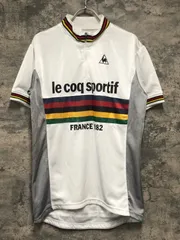 KK454 ルコックスポルティフ le coq sportif 半袖 サイクルジャージ 白 Oのサムネイル