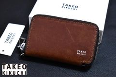 【定価1万1000円】新品 TAKEO KIKUCHI【マルゴ】牛革 ラウンドファスナー型 スマートキー対応 キーケース 780602 タケオキクチのサムネイル