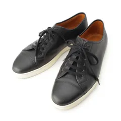 ジョンロブ LEVAH レザー ローカット スニーカー シューズ ブラック 8E【中古】のサムネイル