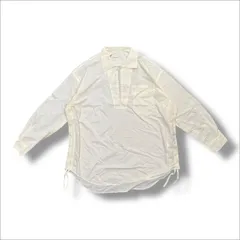 参考上代16,500円 未使用 MAISON SPECIAL Hyper Waterproof Taffeta Dress-Over Pullover Work Shirt ワークシャツ メゾンスペシャル 11241311507 アイボリー 2 （774MG）のサムネイル