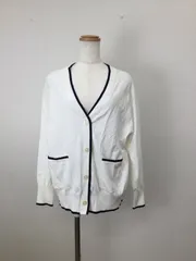 green label relaxing カーディガン 白 Vネックのサムネイル