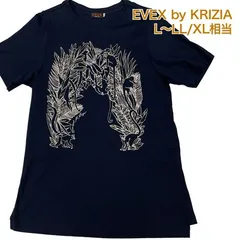 EVEX by KRIZIA 半袖Tシャツ LL 44 ネイビー 綿100% エヴェックス バイ クリツィア #26-0476のサムネイル