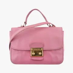 ミュウミュウMiu Miuロック フオコ サウンドトップハンドル ピンク サフィアーノレザー BT0963 25のサムネイル