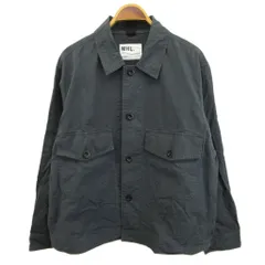マーガレットハウエル MHL. ワークシャツジャケット ミリタリー 長袖 L ダークグレー 596-4125506 /XZ ■GY18のサムネイル