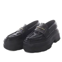 アレキサンダーワン ALEXANDER WANG Carterプラットフォームローファー 厚底 エナメルレザー 38 ブラック /YO7のサムネイル