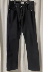 未使用 KEENロック クロップド ストレート デニム パンツ ブラック Mのサムネイル