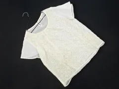 SOUP スープ 総レース 切替 フレアスリーブ ブラウス シャツ size9/白 ■◆ レディースのサムネイル