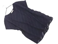 ALPHACUBIC アルファキュービック フレンチスリーブ カットソー sizeM/紺 ■◆ レディースのサムネイル