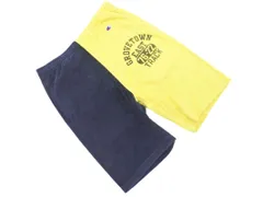 Champion チャンピオン パイル ハーフ パンツ sizeM/紺ｘ黄 ■◆ メンズのサムネイル