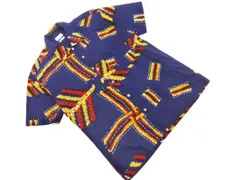 Paul Smith ポールスミス 総柄 半袖 シャツ sizeM/紺 ■◆ メンズのサムネイル