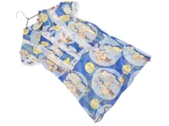 新品 ANNA SUI アナスイ シルク混 シフォン 総柄 ブラウス シャツ size4/青 ■◆ レディースのサムネイル