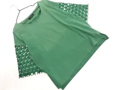 INTERPLANET インタープラネット レース切替 プルオーバー カットソー size002/緑 ■◆ レディースのサムネイル