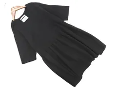 OPAQUE.CLIP オペークドットクリップ ペプラム ニット セーター size38/黒 ■◆ レディースのサムネイル