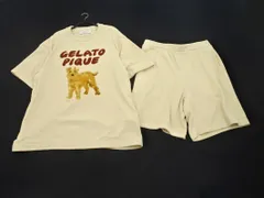gelato pique ジェラートピケ HOMME オム プルオーバー ハーフパンツ セットアップ ルームウェア sizeM/アイボリー ■◆ メンズのサムネイル