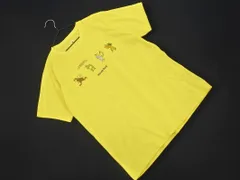 mont-bell モンベル 鳥獣戯画 ロゴ プリント Tシャツ sizeM/黄 ■◆ レディースのサムネイル