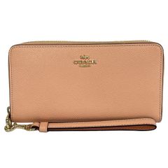 COACH(コーチ) 長財布 ロング ジップ アラウンド ウォレット C3441 ベージュ レザー