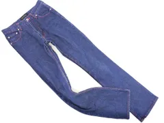 JAYRO ジャイロ USED加工 赤ステッチ デニムパンツ sizeM/青 ■■ レディースのサムネイル