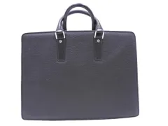Pierre Cardin ピエールカルダン レザー ロゴ ブリーフケース ビジネス バッグ 黒 ■■ メンズのサムネイル
