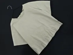 le.coeur blanc ルクールブラン ジップアップ 半袖 ブラウス シャツ size38/ベージュ ■◆ レディースのサムネイル