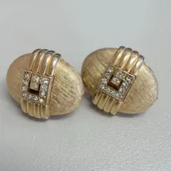 【GIVENCHY PARIS × NEW YORK】1980年代製Gロゴモチーフゴールドイヤリング/ ヴィンテージ⋆のサムネイル