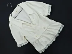axes femme アクシーズファム レース カシュクール 半袖 ジャケット sizeM/オフホワイト ■◆ レディースのサムネイル
