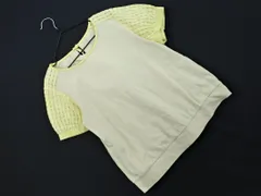 anatelier アナトリエ パフスリーブ 切替 カットソー size38/黄ｘベージュ ■◆ レディースのサムネイル