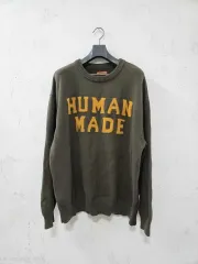 HUMAN MADE(ヒューマンメイド) メイド イン ジャパン タートルネック ベア ニット セーター オリーブ XLのサムネイル