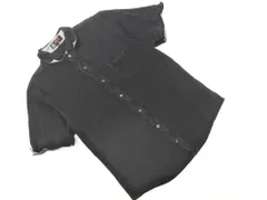 MICHEL KLEIN HOMMEミッシェルクラン オム 半袖 カットソー ポロシャツ size48/黒 ■◆ メンズのサムネイル