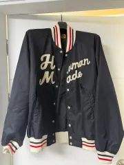 HUMAN MADE ヒューマンメイド ナイロン スタジアム ジャケット ブラック XLのサムネイル