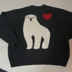 HUMAN MADE ヒューマンメイド 북극곰 ニート チャコール Mサイズのサムネイル