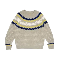 HUMAN MADE ノルディック ジャカード ニット セーター グレー HUMAN MADEのサムネイル