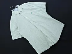 BROOKS BROTHERS ブルックスブラザーズ ストライプ ボタンダウン シャツ sizeM/白ｘ緑 ■◆ メンズのサムネイル