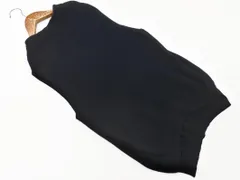 OPAQUEドットCLIP オペークドットクリップ ボトルネック ノースリーブ ニット セーター sizeM/紺 ■◆ レディースのサムネイル