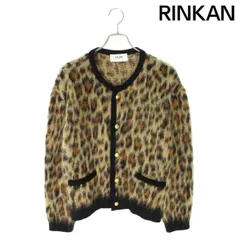 セリーヌ  24AW  RV00Q0ZQ7 レオパード総柄ブラッシュドモヘアカーディガン メンズ Lのサムネイル