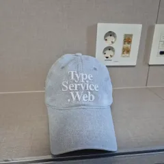 Free!)TYPESERVICE ユニセックス デニム ベースボールキャップ アイスブルーのサムネイル