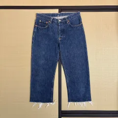 ヘルムート・ラング カットオフ カプリ デニム パンツのサムネイル