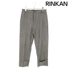 ヴィヴィアンウエストウッド  CROPPED GERGE TROUSERS ストライプクロップドロングパンツ メンズ 44のサムネイル